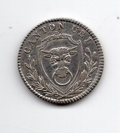 Tutti le monete: (1673) Uri, 4 Batz 1811, vz – Usato da Rüthi (Rheintal) venduto da erdnuessli1