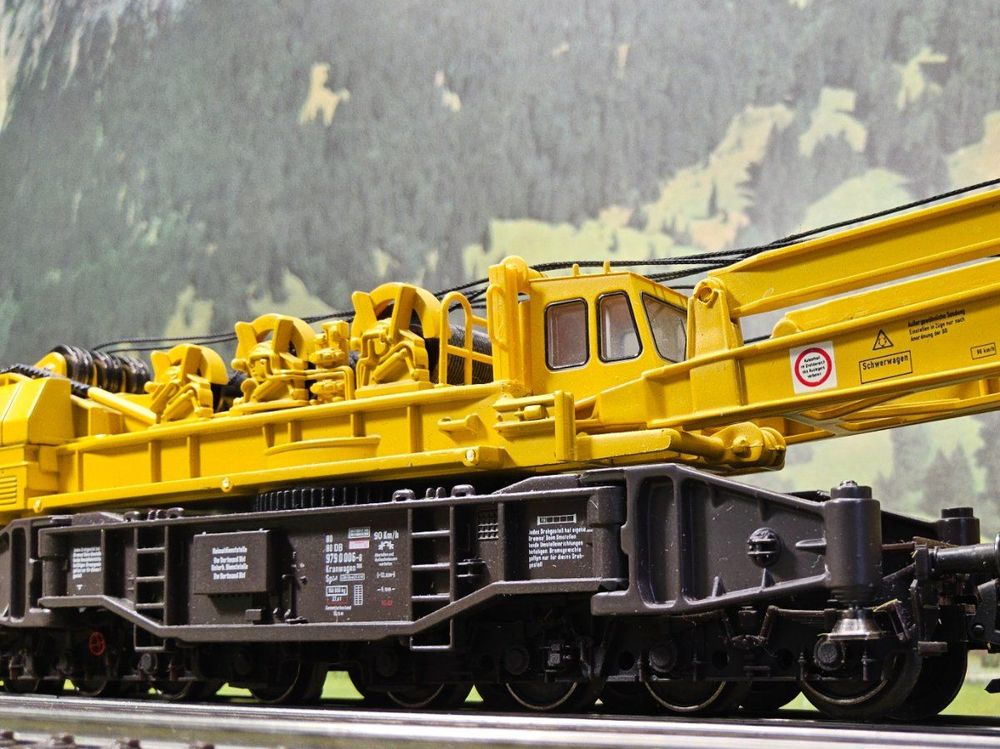MES014) Märklin 49950 Eisenbahn-Kran-Set mit Digitalfunktion, H0, AC, OVP - Modellbahn Rhein-Main
