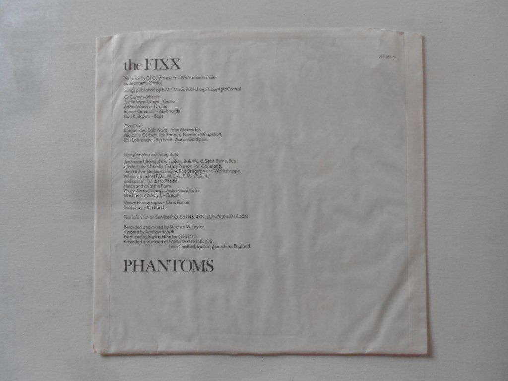 Schallplatten: THE FIXX  -  PHANTOMS – Gebraucht aus Bex von Giorgiob 2