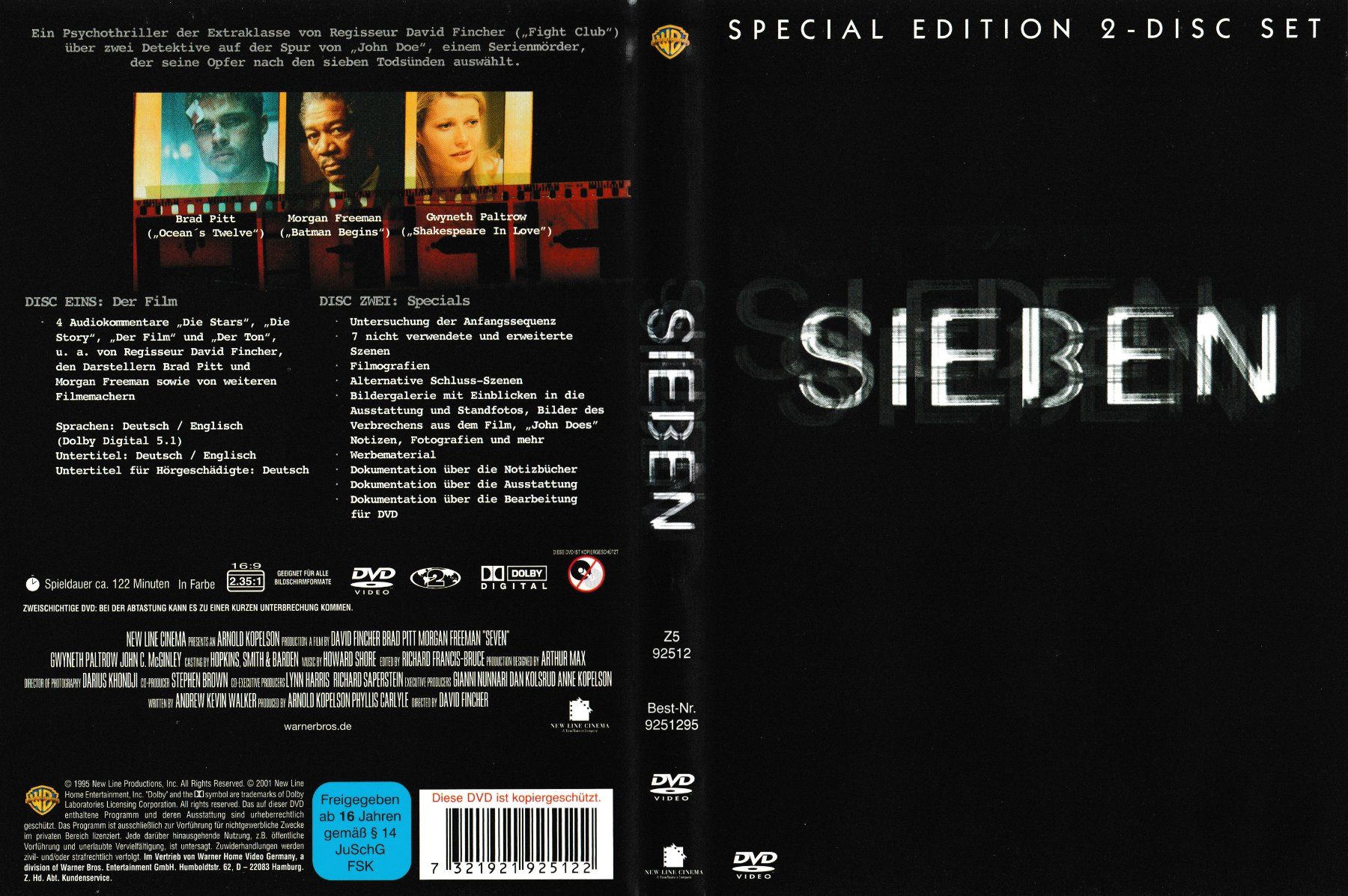 Tutti i DVDs: DVD - Sieben / 2-Disc Special Edition – Usato da Langnau am Albis venduto da MediaRescuerKeLoX