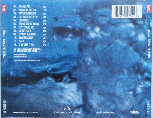 CD: CD Phébus - Songs for sirens (2002) – Usato da Möriken AG venduto da mineralia 1