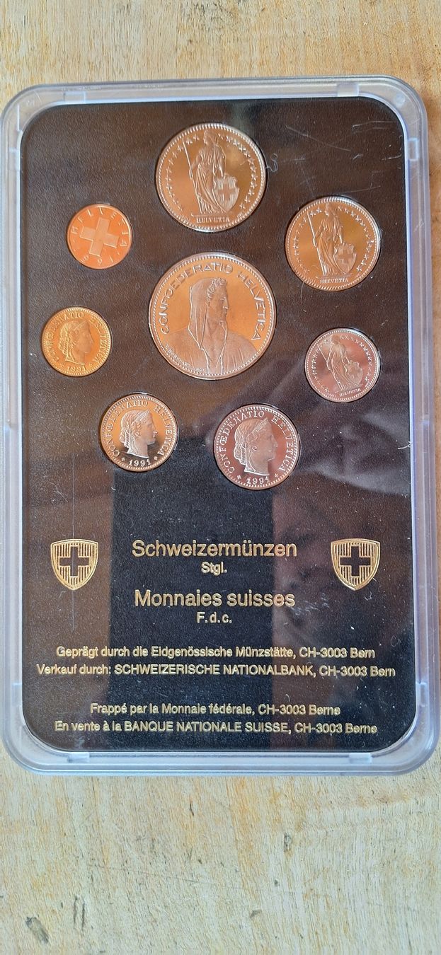 Tutti le monete: Collection de pièces Suisse FDC 1991 – Nuovo e nell'imballaggio originale da Le Sentier venduto da Loorenz 1