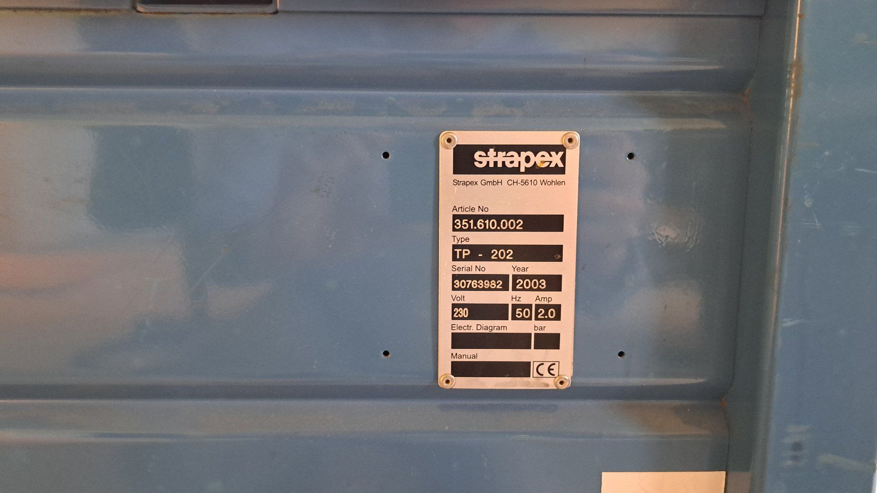 Strapex Bindegeräte: Strapex Umreifungsmaschine Typ TP-202 – Gebraucht aus Arni AG von crashingsux 1