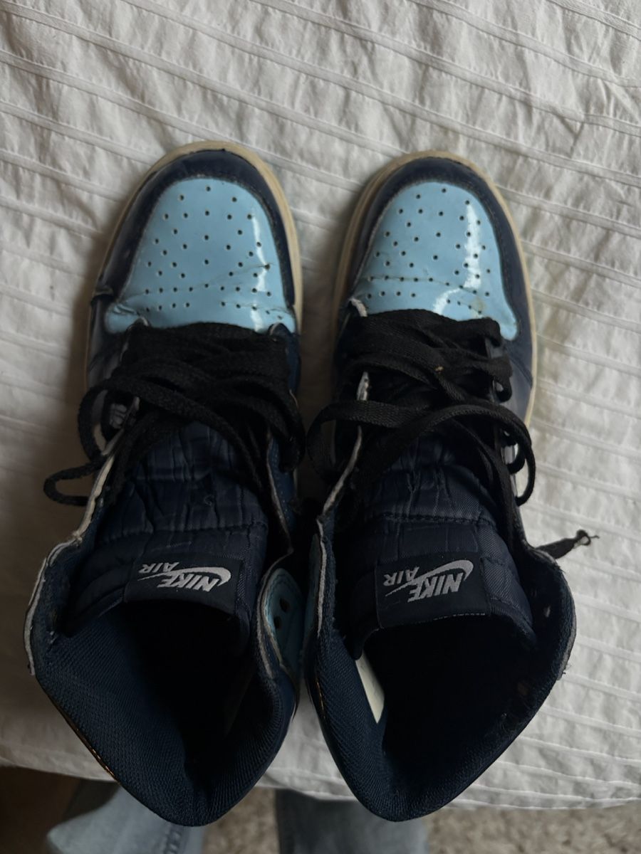 Jordan Scarpe da uomo: Baskets Nike Air Jordan 1 Bleu Clair – Usato da Le Grand-Saconnex venduto da c7w_ngx7