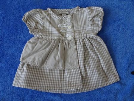 Puppenkleid ROCK, Baumwolle, kurzarm, für Puppe 45-50cm