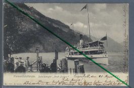 Rütli. Schiffstation. Dampfschiff 'Stadt Luzern II'.