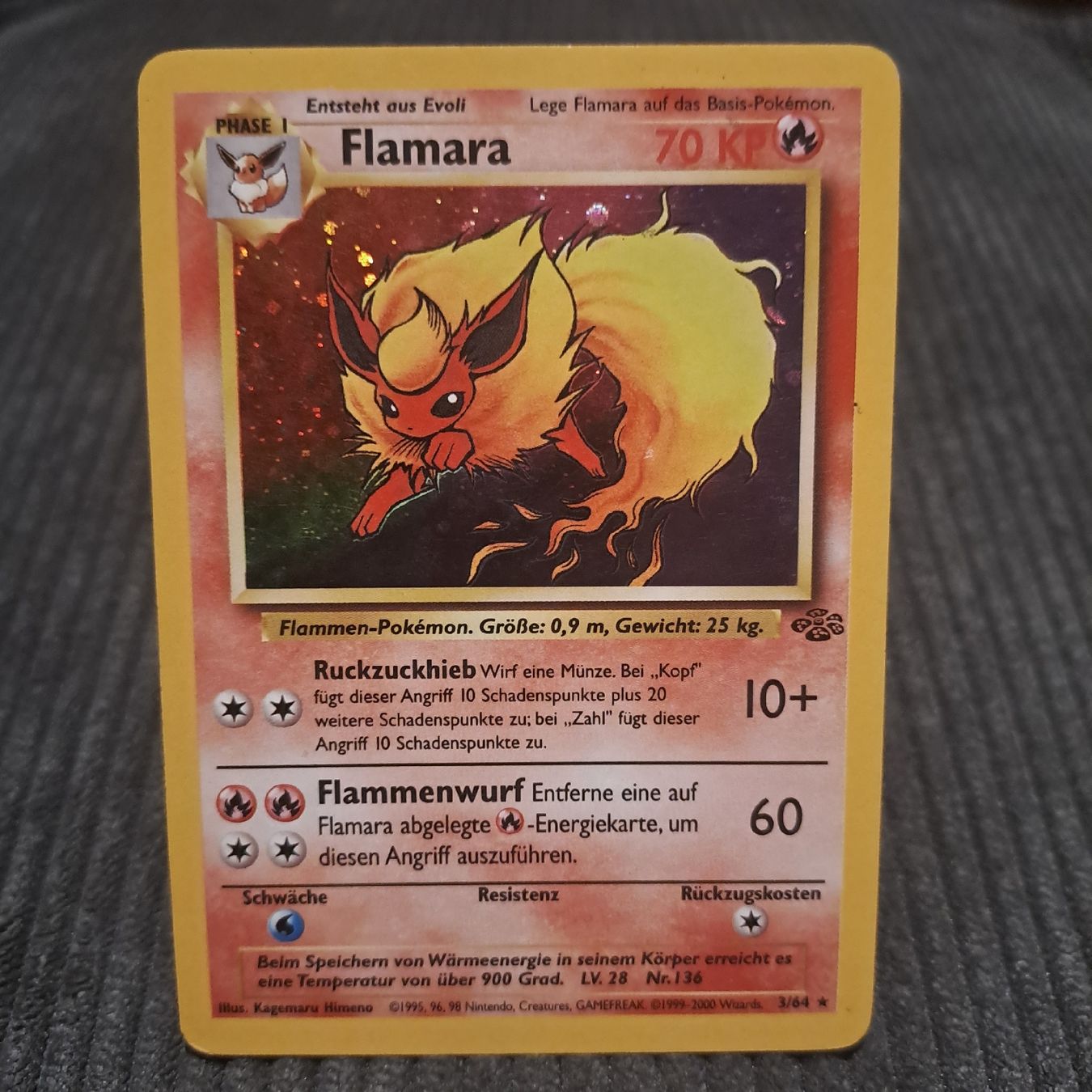 Pokémon Cartes à collectionner: Flamara Holo, Jungle Set 3/64 – Neuf (Voir description) à Düdingen par Ruge91