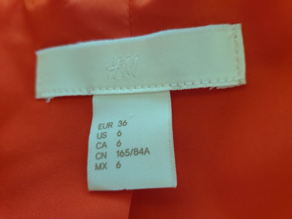 H&M Giacche: Blazer Longblazer Gr. 36 Rot Übergangsjacke – Nuovo (secondo la descrizione) da Gossau ZH venduto da fashiontwo 4