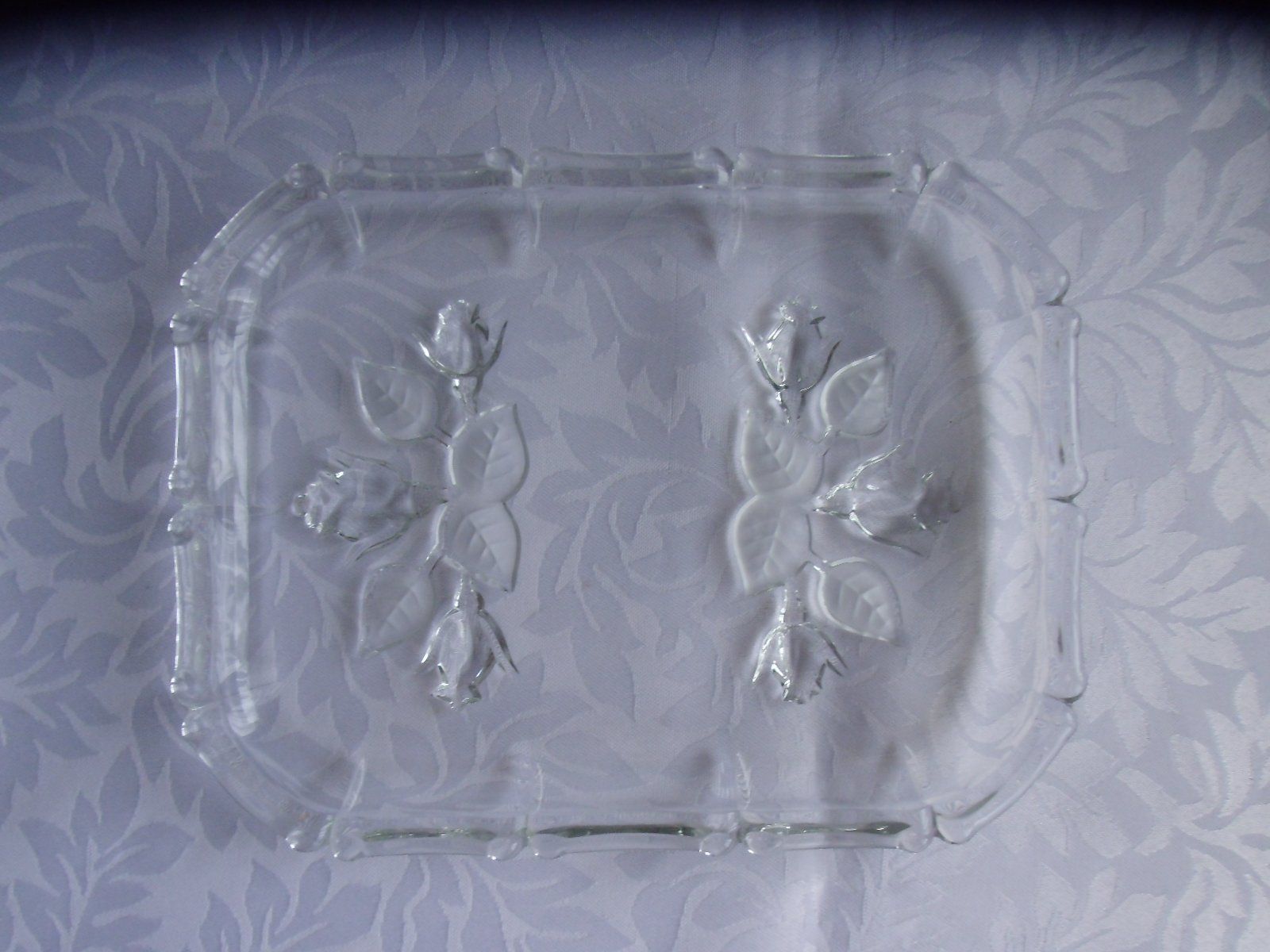 Altre Stoviglie: Glas Butterschale mit Rosenmuster, Vintage – Nuovo (secondo la descrizione) da Walenstadt venduto da Pluisa