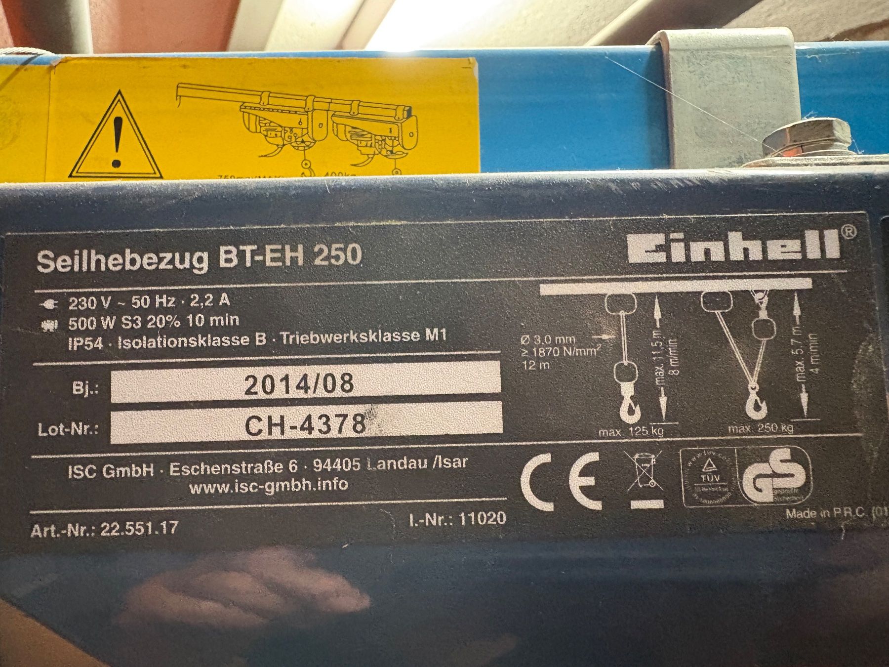 Kräne: Elektro-Wandkran – Gebraucht aus Aarwangen von Kusigl79 2