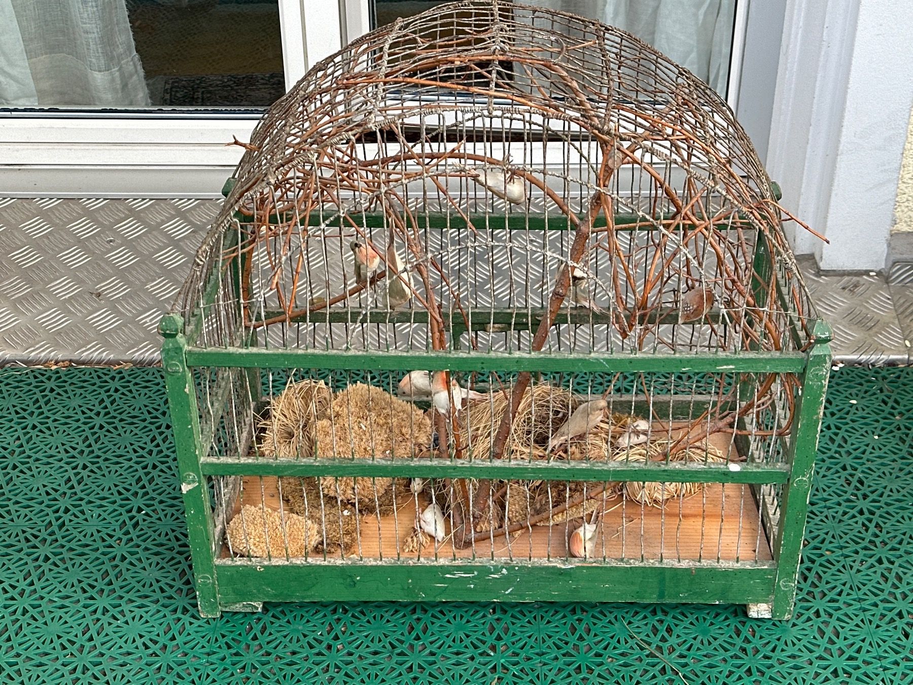 Casette per uccelli: Schöner alter Vintage Vogelkäfig – Usato da Zürich venduto da Chaeffeler 4
