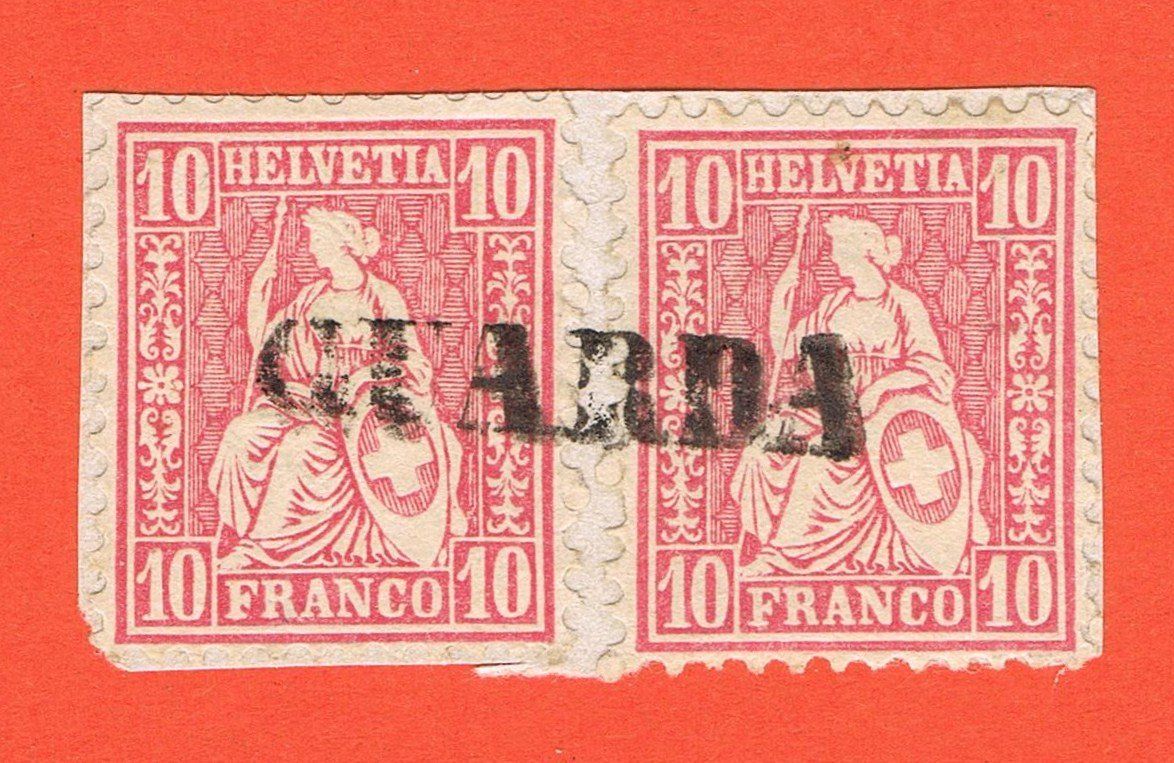 Tutti i francobolli: Stabstempel Guarda – Usato da Biberstein venduto da Jura39