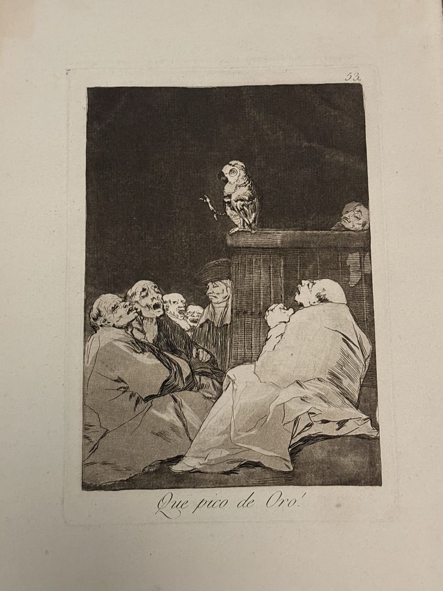 Foto & Immagini: Francisco Goya's "Que Pico de Oro" – Usato da Solothurn venduto da NUVICO