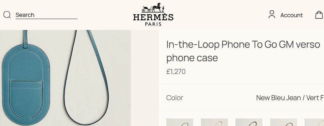 Hermès Borse: Hermès In-the-Loop Phone To Go phone case – Usato da Collonges venduto da Auganien 2