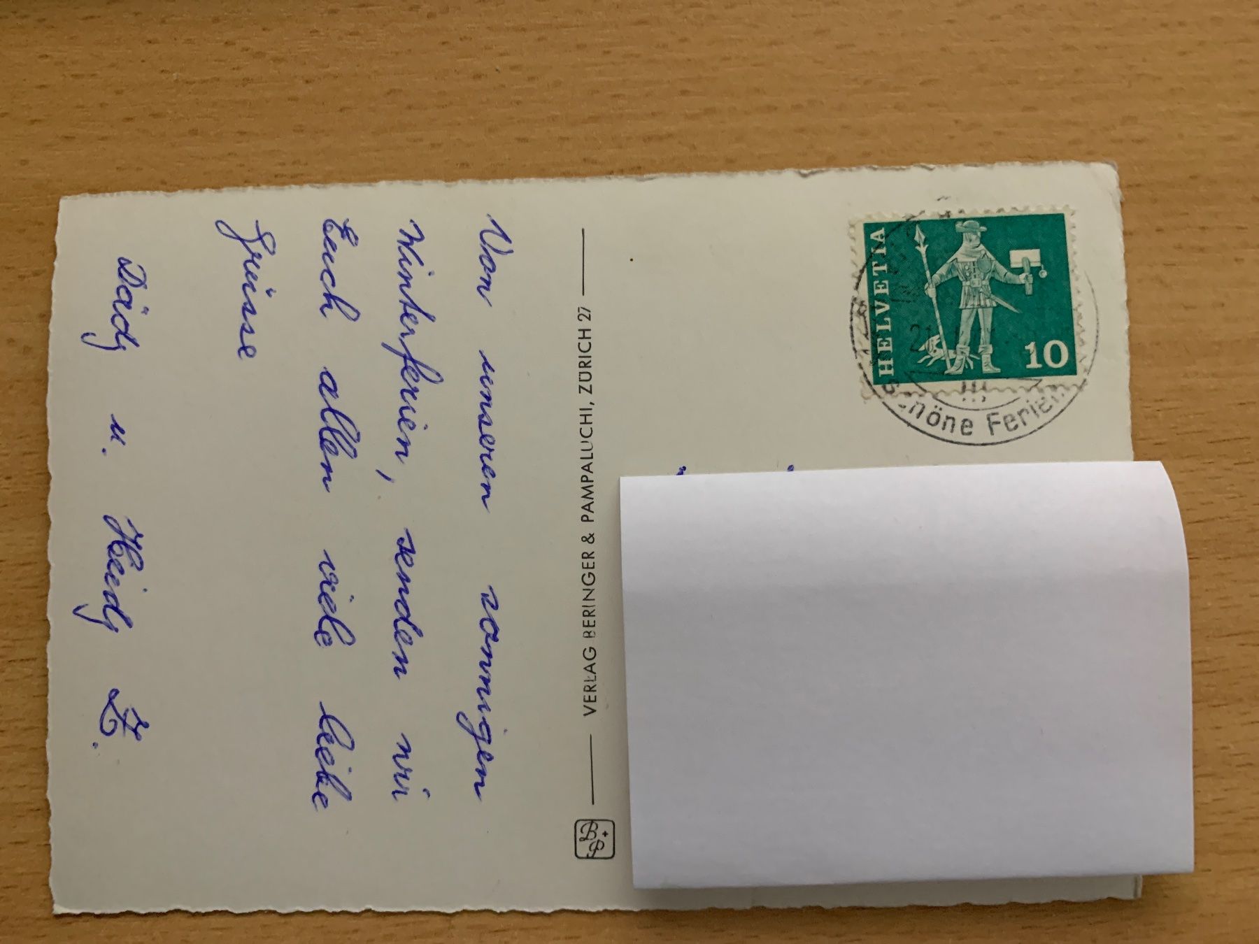 Cartoline postali: ANTIKE ANSICHTSKARTE WENGEN************ – Usato da Ibach venduto da lisch3 1