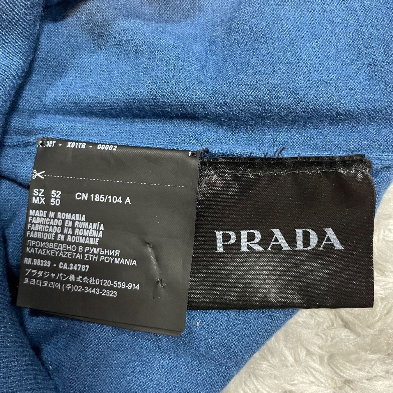 Prada Maglioni & Felpe: Prada Kaschmir-Seide Pullover Blau Gr. 52 – Usato da Bubikon venduto da SwissSecondLife 5