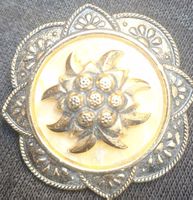 Broche vintage Edelweissts - Charme alpin authentique