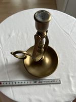 Antiker Messing Kerzenständer f. ein Kerze, Handlich (I)