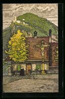 Baden, Schartenfels, Ortspartie mit Häu