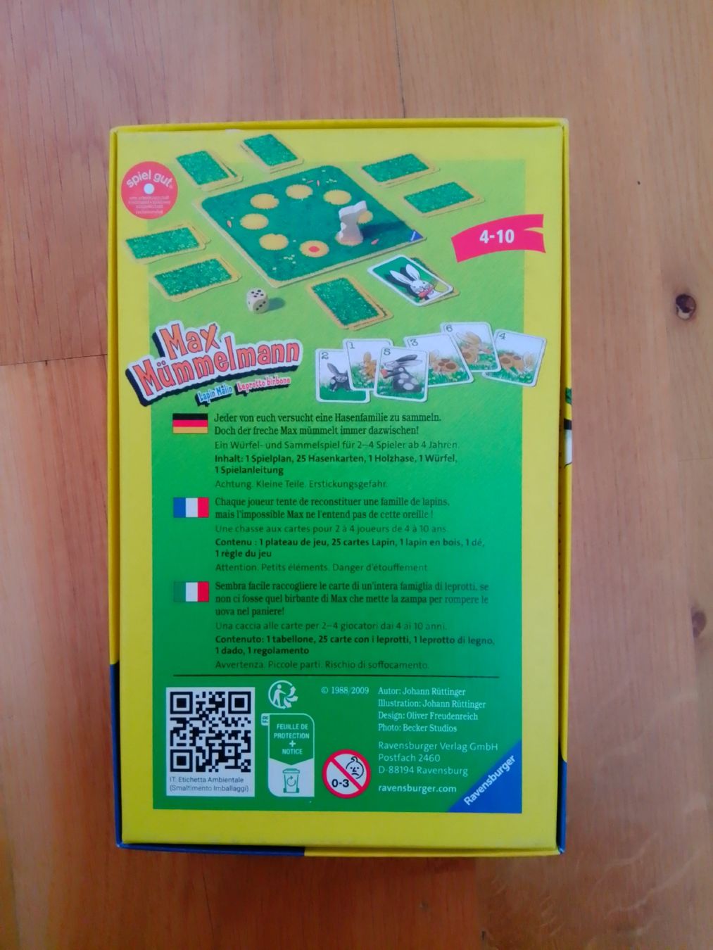 Ravensburger Giochi: 2 jeux ravensburger  – Usato da Flanthey venduto da Biboupe 2