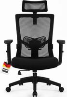 Bürostuhl ergonomisch Kopfstütze Lendenstütze Mesh 150kg