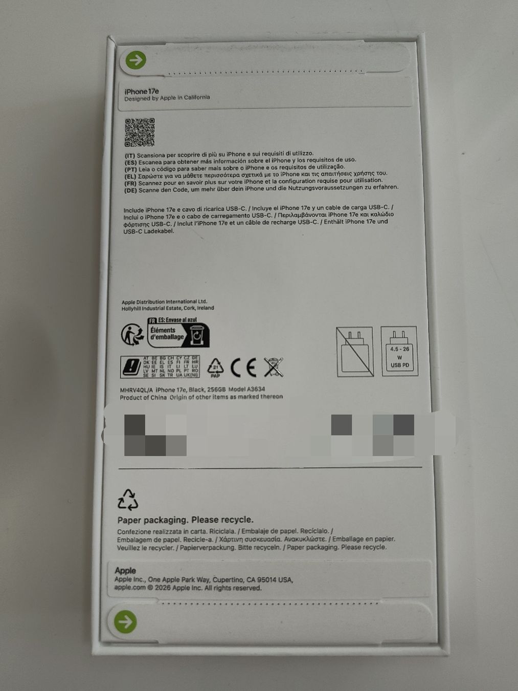 Apple Telefoni cellulari / Smartphones: NEU OVP iPhone 17e 256GB SCHWARZ – Nuovo e nell'imballaggio originale da Schaffhausen venduto da _ALEJNA_ 3