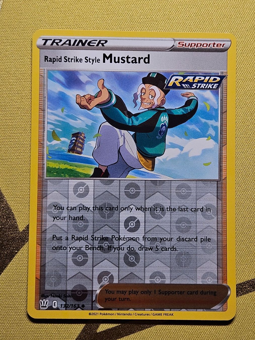 Pokémon Sammelbilder & Trading cards: Battle Styles - Rapid Strike Style Mustard 132/163 – Gebraucht aus Bellinzona von Pokemarco