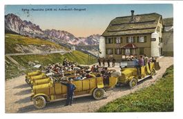 Furka-Passhöhe (UR/VS) Automobil-Bergpost - offene Postauto