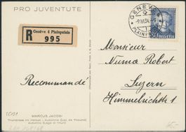 1933 - Pro Juventute Karte