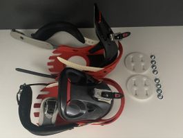 Burton Snowboard Bindungen, Rot/Schwarz