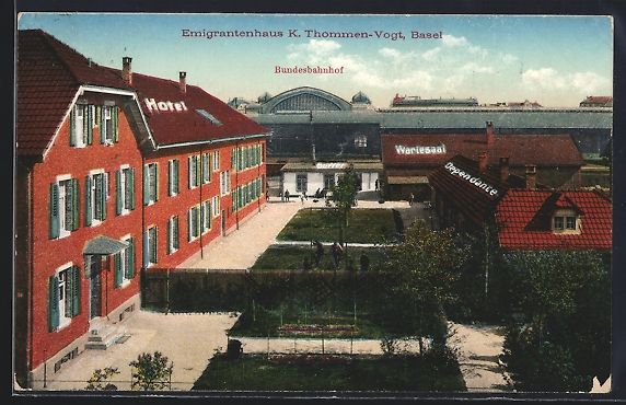 Ansichtskarten: Basel, Emigrantenhaus K. Thommen-Vogt am – Gebraucht aus Berlin von bartko-reher