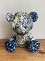 Kunstbär Pop Art „Royal Blue“ - Dior Style