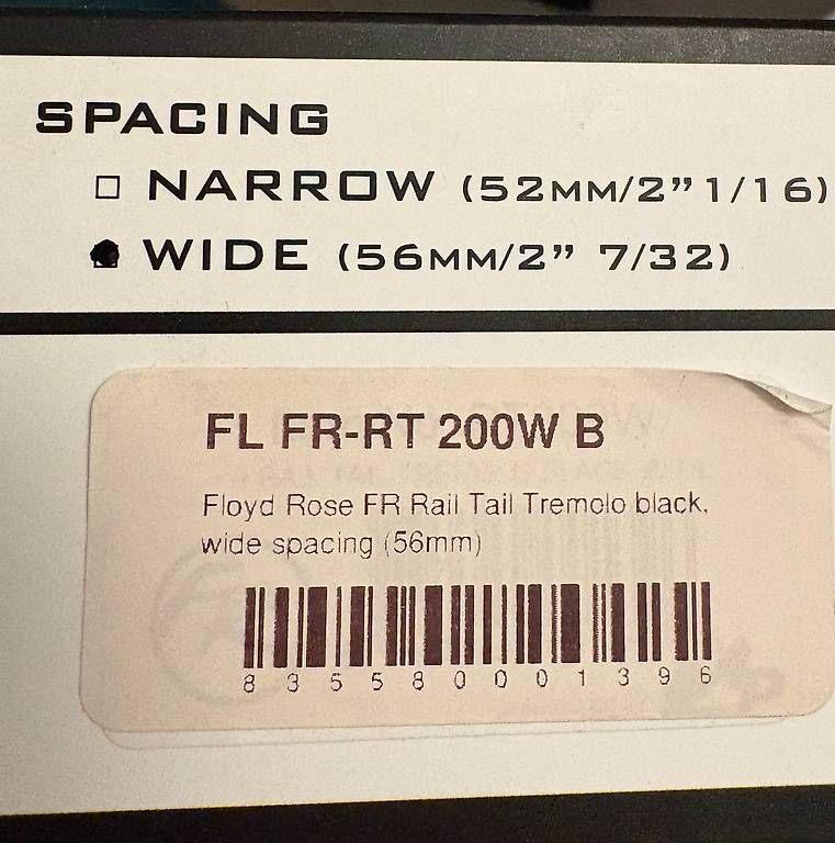 Strumenti musicali: Floyd Rose Rail Tail Tremolo – Usato da Brügg BE venduto da Mathys1 4