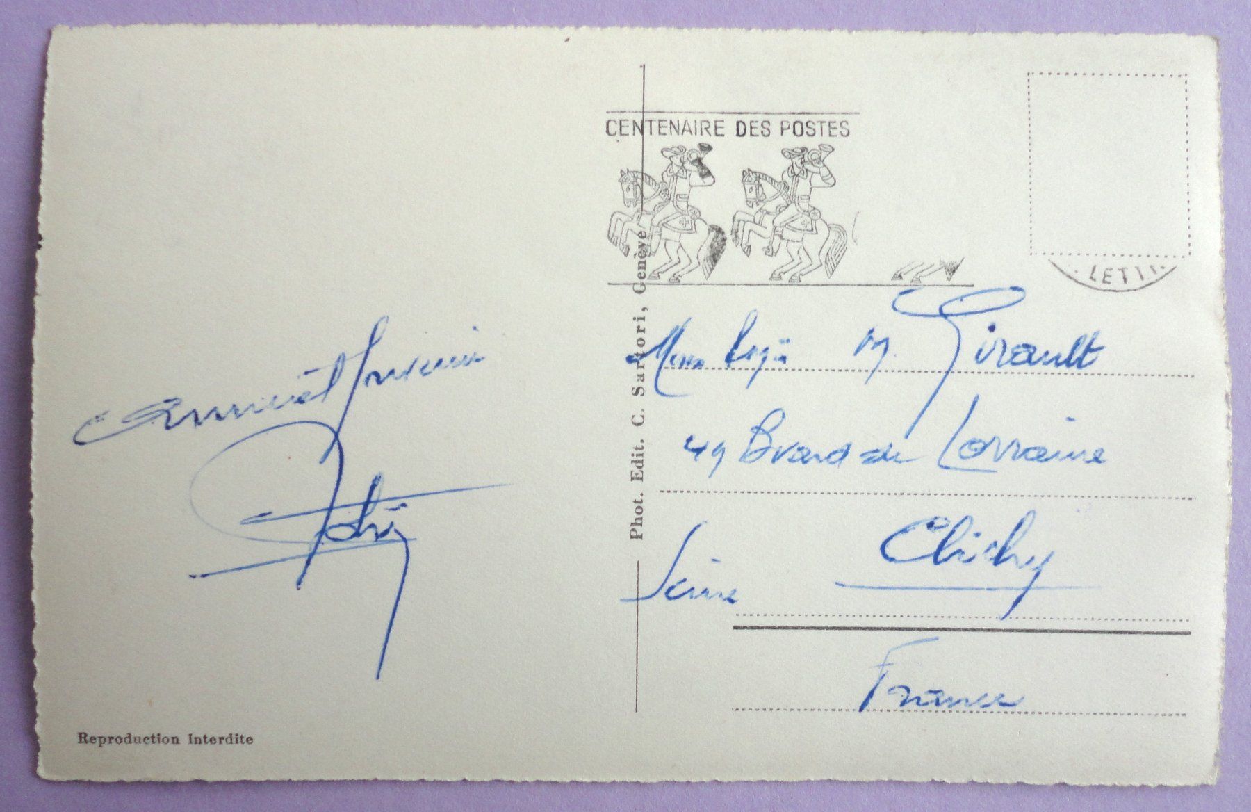 Cartoline postali: Genève - Palais des Nations – Difettoso da Fétigny venduto da Billy2miny 1