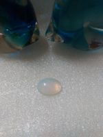 ECHT FEUER BLAU OPAL;;OVAL FORM