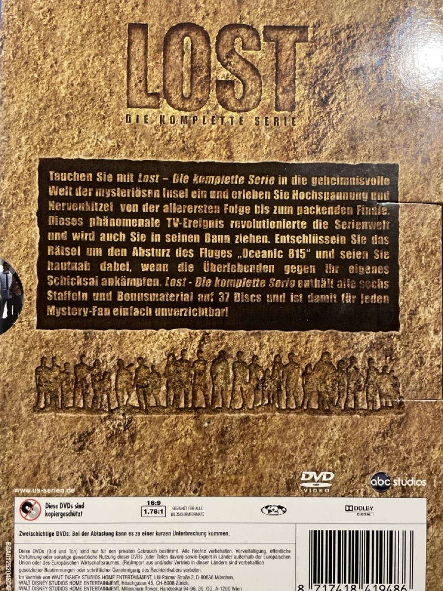 Tutti i DVDs: Lost Staffel 1-6 - Box – Usato da Waldenburg venduto da Mimily33 1