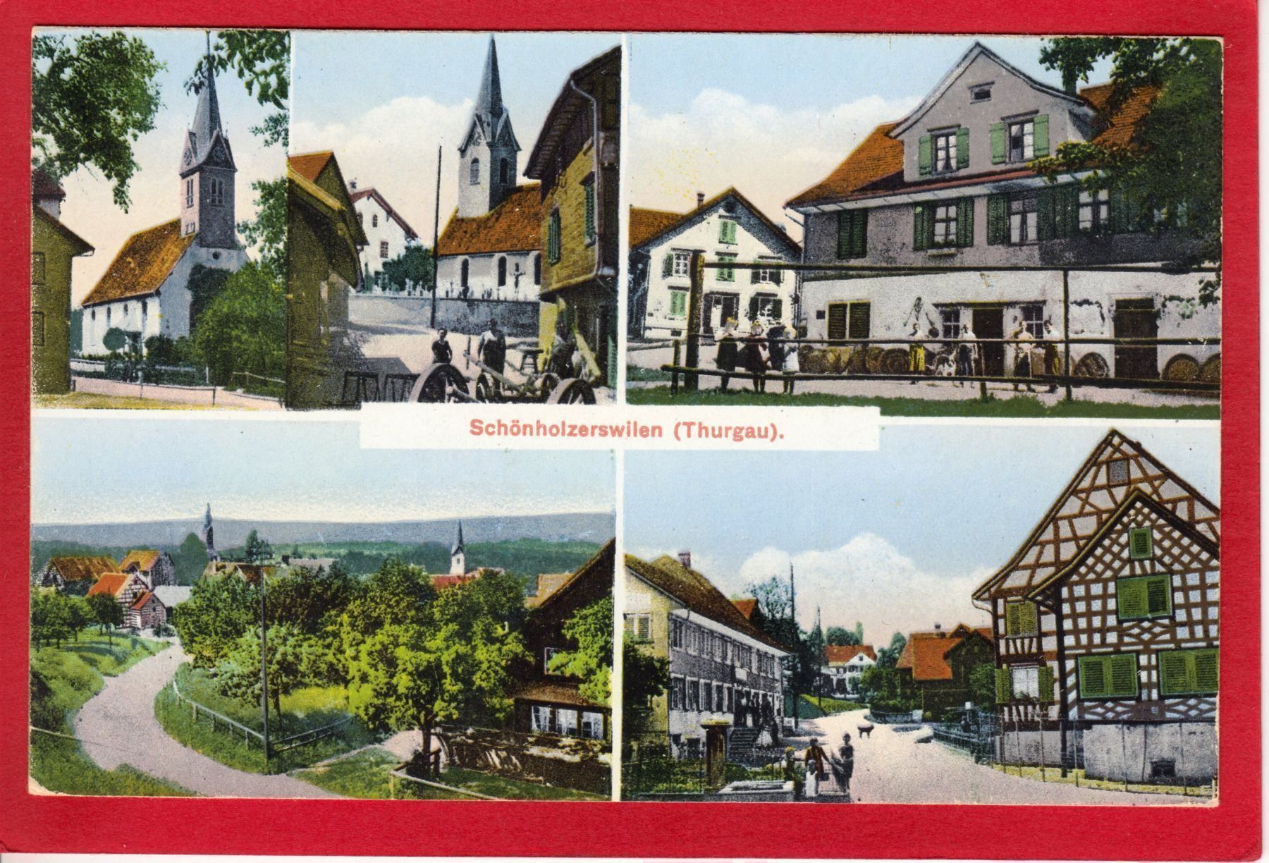 Cartoline postali: AK SCHÖNHOLZERSWILEN – Usato da Grüningen venduto da Kartensammler