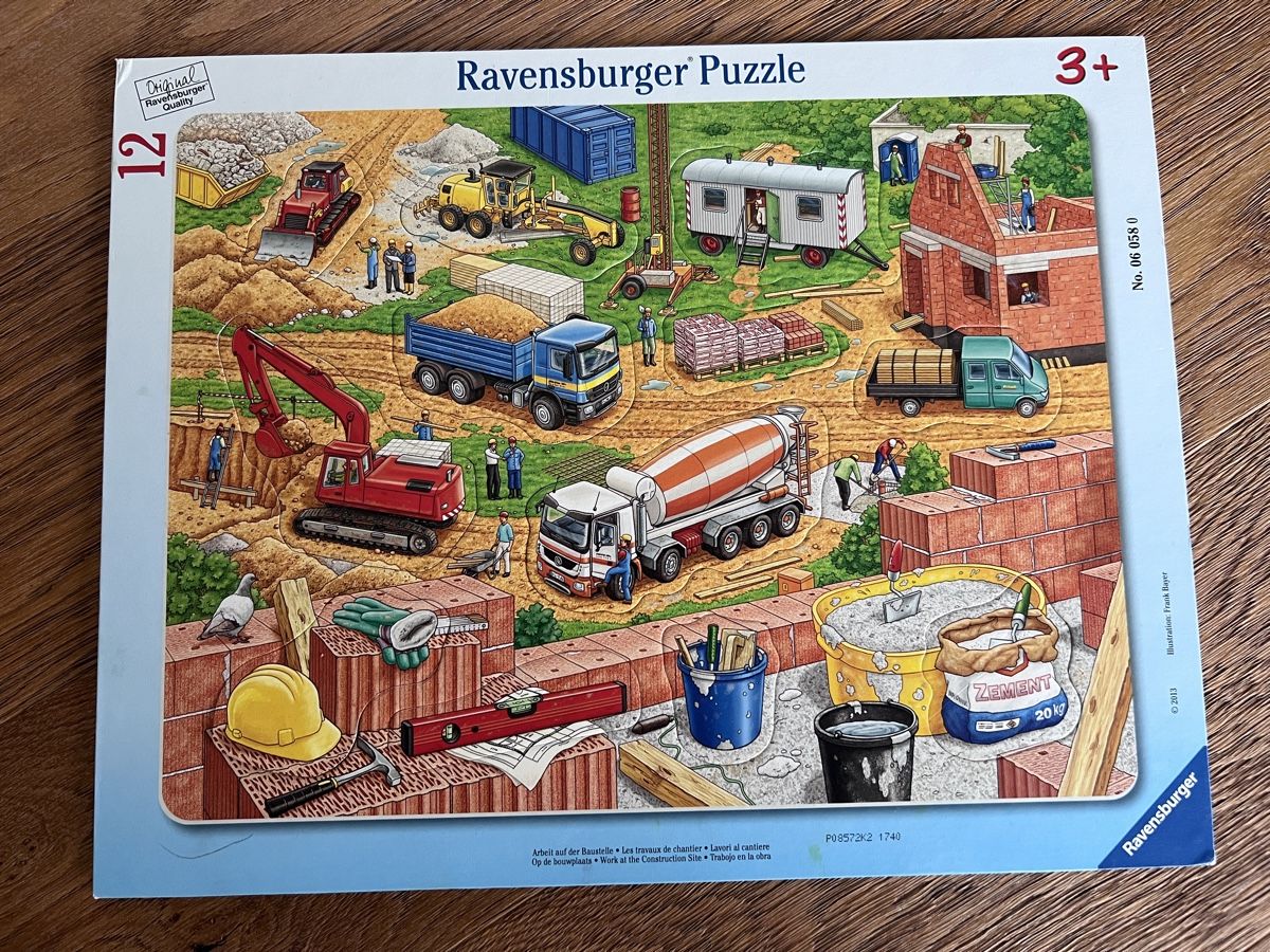 Ravensburger Puzzle: Ravensburger Puzzle 12 Teile Baustelle – Usato da Gipf-Oberfrick venduto da Sonne010203