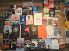 37x English Books – Thrillers, Fantasy, Non-Fiction, Classic