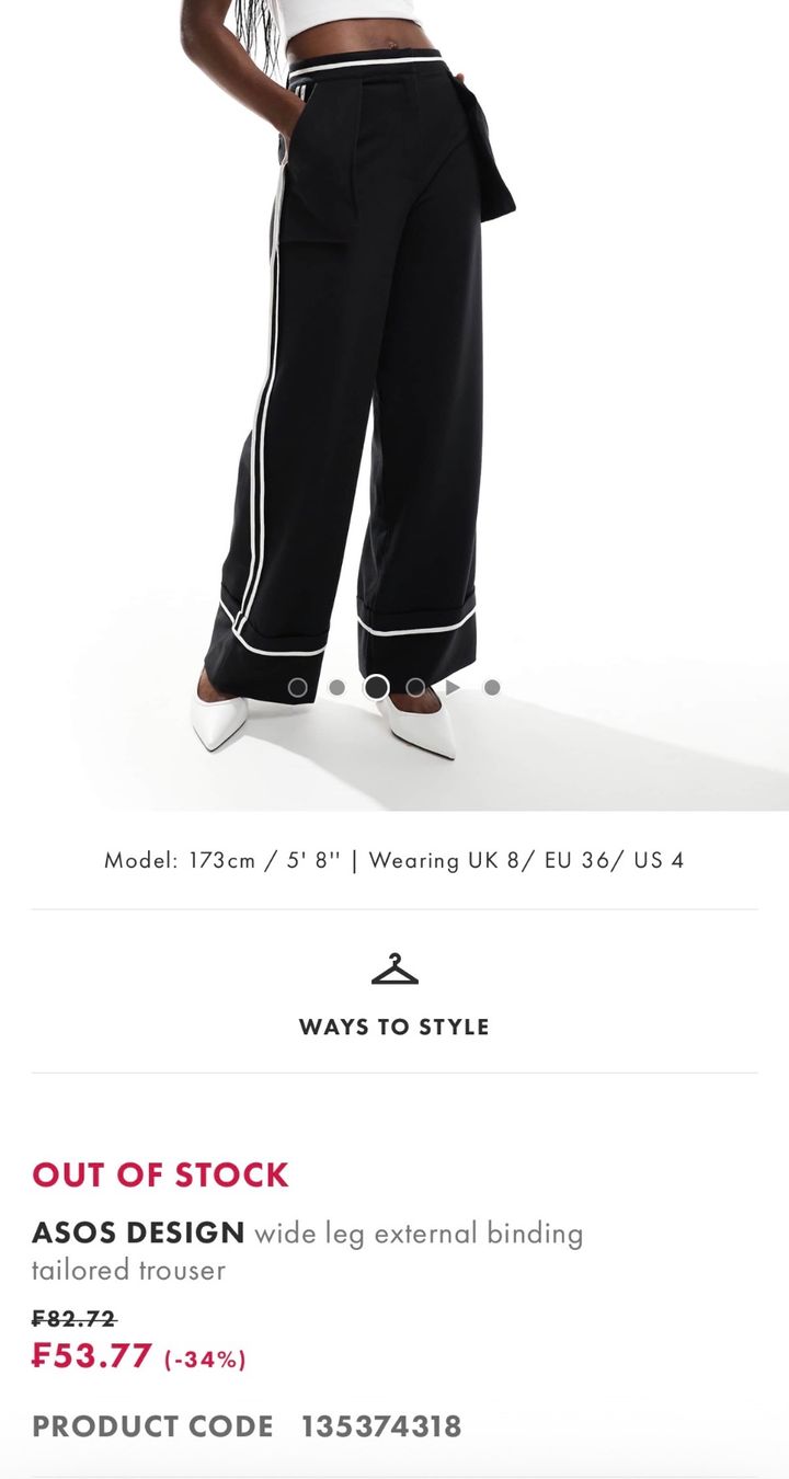 Asos Pantaloni: ASOS Design navy trousers – Nuovo (secondo la descrizione) da Luzern venduto da oru_9mfv 4