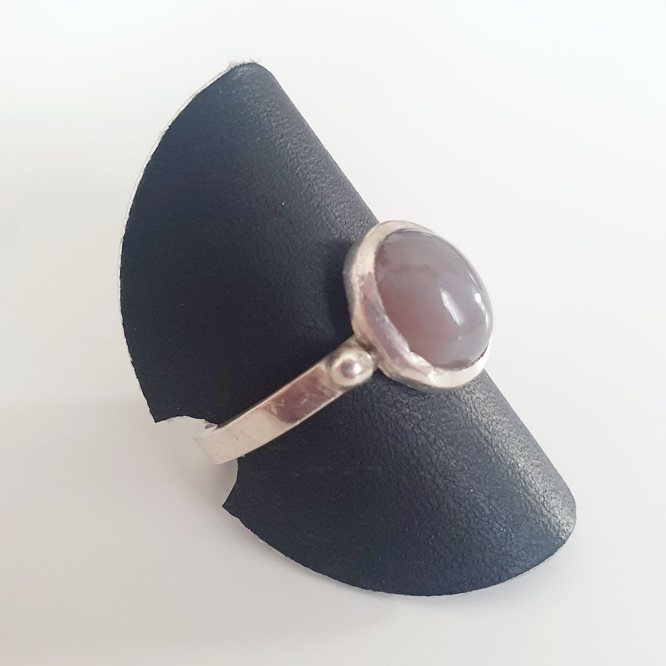 Bagues: Vintage Silberring 925 mit Chalcedon Edelstein, Gr 18.8mm – D'occasion à Kreuzlingen par Wunderkiste123 6