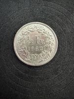 1/2 Franken Silbermünze 1962