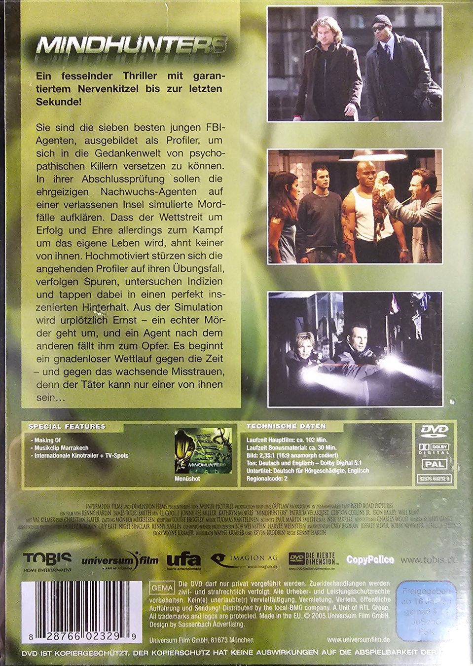 Alle DVDs: Mindhunters – Gebraucht aus Wahlen b. Laufen von Cg10 1