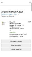Staubsaugerbeutel für Kärcher T7, 10 Stk. Original verpackt.