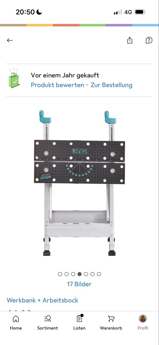 Wolfcraft Banchi da lavoro: wolfcraft 1 MASTER 200 - Spann- und Arbeitstisch – Nuovo (secondo la descrizione) da Langnau i. E. venduto da carpet6 4