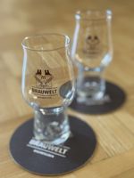 Bierglas FELDSCHLÖSSCHEN NEU (inkl Bierdeckel)