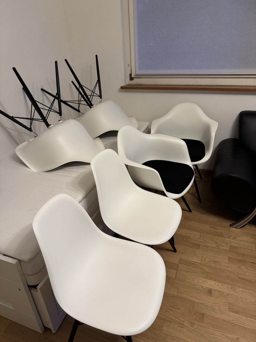 Eames Sedie: Vitra eames plastic chair daw weiss – Usato da zürich venduto da Mito3 3