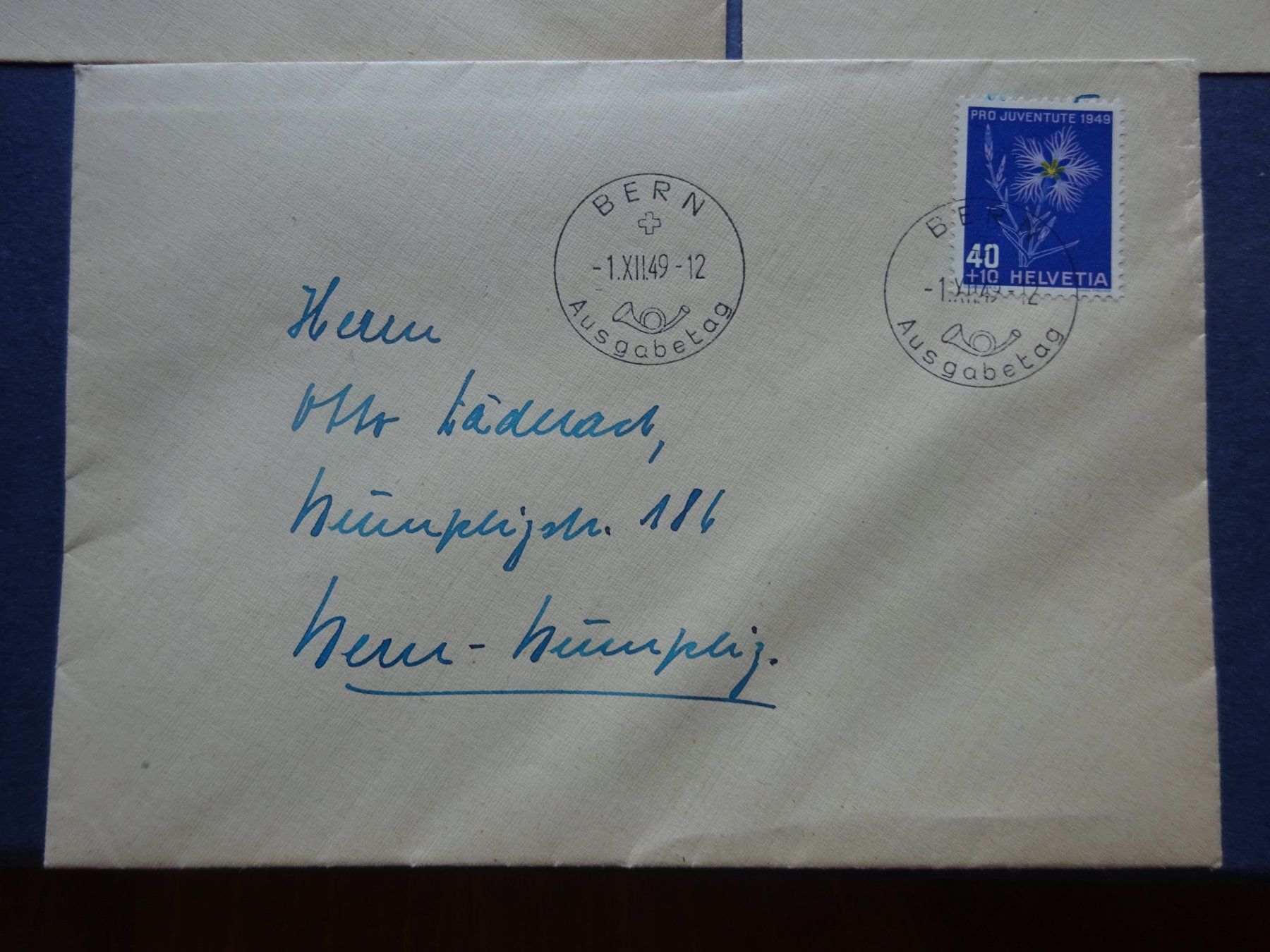 Tutti i francobolli: 1949 Pro Juventute FDC BERN – Usato da Appenzell-Steinegg venduto da adi1975 3