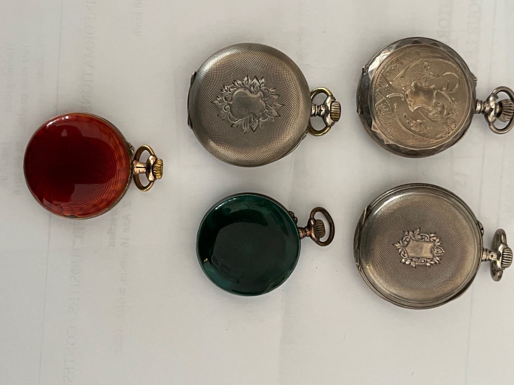 Swiss Orologi: 5 Montres de col en argent – Usato da St-Légier-Chiésaz venduto da Antichorloge 1