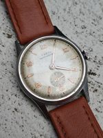 Unitas Vintage 50ies Handaufzug Vollstahl Cal Unitas 199